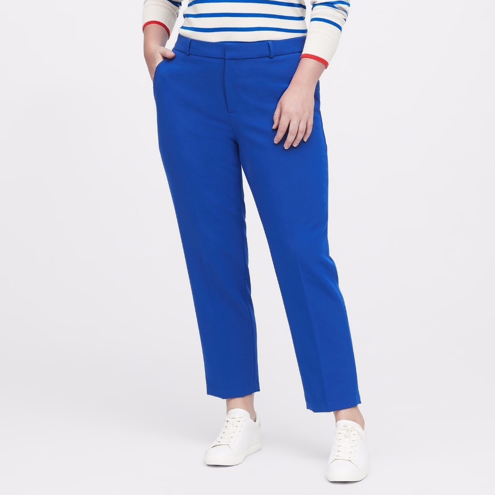 Banana Republic Blue Crop Dress Pants